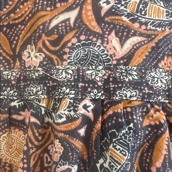 NWOT-  Universal Thread Women's Mini Dress - Gray and Orange Floral - Picture 3 of 7